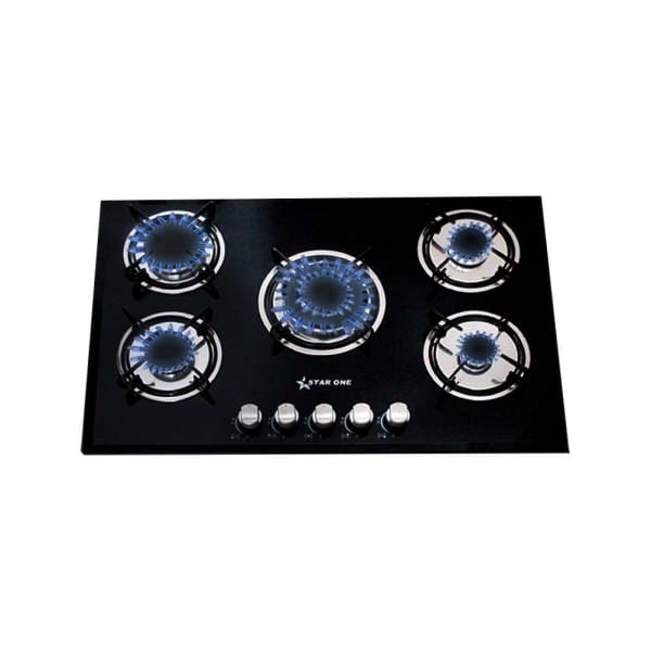 Plaque à Gaz STARONE 5 Feux Noir Plaque à Gaz STARONE 5 Feux Noir